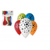 Smart Balloons Balónik/Balóniky nafukovacie futbal 12'' priemer 30cm 5ks v sáčku