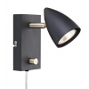 Markslöjd Ciro nástenná lampa 1x7 W čierna-oceľová 107407