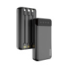 AppleMix Externá batéria / powerbanka DUDAO - 3x kábel - USB-C / Micro USB / Lightning - 20000 mAh - čierna