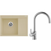 Set Sinks G2250 (dřez Rim 650 L Sahara 50 levý + baterie Vitalia Chrom - lesklý)