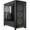Počítačová skriňa Corsair 4000D Airflow RGB Midi Tower ATX Čierna