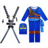 Kostým pre chlapca- Power Rangers zamaskujú kostýmy R. (Ninjago ninja šaty Jay Swords xxl 120-130)