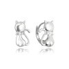 MINET JMAD0027SE00 - MINET Stříbrné náušnice KOČIČKY