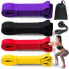 ODPOROVÁ GUMA na cvičenie s páskami SADA 4 ks SILNÁ POWER BAND Fitness 4X