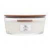 WoodWick Linen 453.6 g vonná svíčka