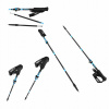 Trekingové palice, nastaviteľné palice na chôdzu, čierne Nordic Walking