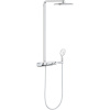 GROHE Rainshower SmartControl Mono nástenný sprchový systém s termostatom, horná sprcha 1jet 361 x 220 mm, ručná sprcha 4jet, chróm/mesačná biela, 26361LS0