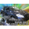 Plexi, ofuky Suzuki SX4 II S-Cross 5D 8/2013 => přední + zadní