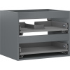 Mexen Box-A skriňová skrinka pod umývadlo 60 cm, 2 zásuvky, grafit mat - 91AX0-0600-470-2-66