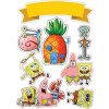 CUKROVÁ TLAČ jedlý obrázok na tortu Cukrová hmota SPONGEBOB KANCIASTOPORTY #6