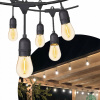 Záhradné girlandské lampy 15 m + 15 E27 LED žiarovky (Záhradné girlandské lampy 15 m + 15 E27 LED žiarovky)