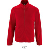 SOL'S | Norman Men, Pánska fleecová bunda, červená, 3XL