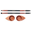 RefectoCil Cosmetic Brush Browista Toolkit štetček pre aplikáciu farby na obočie + štetček na presnú prácu s farbou na obočie + aplikačné misky 2 ks