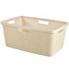 Kôš Curver® JUTE, 46 lit., béžový, 39x59x26 cm, na bielizeň, prádlo