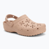 Šľapky Crocs Classic Floral Cutout Clog pink caramel