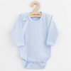Dojčenské body celorozopínacie New Baby Classic II modré - 56 (0-3m)