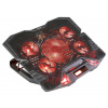 EVOLVEO Ania 5R, chladiaci podstavec pre notebook, červené podsvietenie/ PN:ANIA5R