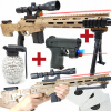 M107 AMERICKÁ OSTREĽOVACIA PUŠKA NA GUĽKY AIR SOFT GUN + PIŠTOĽ + GRANÁT
