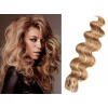 Vlasy pre metódu Tape IN 50cm vlnité - prírodná/svetlejšia blond