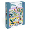 Djeco Story Puzzle Červená čiapočka - 35 dielikov