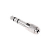 JACK stereo redukcia, JACK 6,3mm konektor - JACK 3,5mm zdierka, kovová ZLA0324