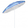 zahrada-XL HI Plážový slnečník 200 cm modrý pruhovaný 423954