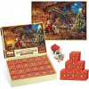 VIANOČNÝ ADVENTNÝ KALENDÁR PUZZLE 2024,1008 KS ZASNEJNEJ KRAJINKY PUZZZ
