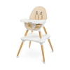 CARETERO Jedálenská stolička TUVA beige 62x62x102 krémová
