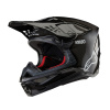 Prilba ALPINESTARS SUPERTECH S-M10 Solid FIM2 VERZIA (lesklý karbón) M