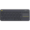 Logitech klávesnica Touch K400 Plus / Bezdrôtová / 2.4GHz / Touchpad / USB prijímač / US / Čierna