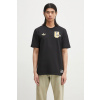 Bavlnené tričko adidas Performance Manchester United VRCT T-shirt pánske, čierna farba, s potlačou, JL6115