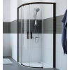 Hüppe Classics 2 EasyEntry - Posuvné dvere 200x90cm, 1/4-kruh, profil Black
