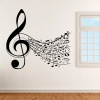 Noty všade okolo - vinylová samolepka na stenu 80x75cm