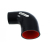 Silikónové redukčné koleno TurboWorks 90°, D/d: 76-102mm, Čierne, PRO