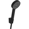 HANSGROHE Activera Select S sprchová súprava, ručná sprcha 2jet EcoSmart priemer 94 mm, sprchový držiak a sprchová hadica 125 cm, matná čierna, 28052670