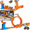 Hot Wheels Monster Trucks Bigfoot 50. výročie Slučka Skok po trofej Sada