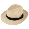 Fiebig - Headwear since 1903 Letný slamený klobúk Fedora - ručne pletený - Ekvádorská panama - Traveller 