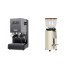 Gaggia New Classic EVO, grey + ECM C-Manuale 54, cream, olive