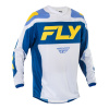 dres F-16, FLY RACING - USA 2025 (bílá/modrá/žlutá, vel. L)