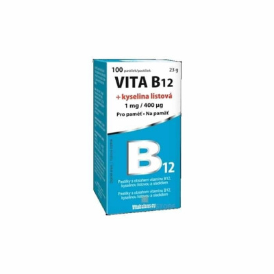 Vitabalans VITA B12 + kyselina listová pastilky 1x100 ks