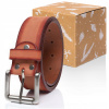 Opasok - Tom Tailor Orange Belt - mužský produkt (Dámsky opasok čiernej kože 100)