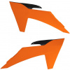 RTECH spojlery chladiča KTM oranžovo-čierne pár