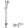 HANSGROHE Croma nástenný sprchový termostat Ecostat Comfort, ručná sprcha Multi 3jet priemer 100 mm, sprchová tyč 90 cm, jazdec, miska na mydlo a sprchová hadica 160 cm, chróm, 27085000