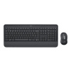 Logitech klávesnice s myší Wireless MK650 Signature - bezdrátová/Logitech bolt/Bluetooth/ CZ/SK/Graphitová