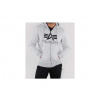 Alpha Industries Basic Zip Hoody pánska mikina grey heather Veľkosť: XXL, Farba: šedá