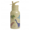A Little Lovely Company - antikorová fľaša na pitie, 350 ml - dinosaury