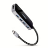 Axagon HMC-6H4A, USB 3.2 Gen 1 hub, porty 4x USB-A, HDMI 4k/30Hz, PD 100W, kábel USB-C 20cm HMC-6H4A
