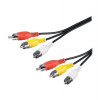 PremiumCord Kabel 3x CINCH-3x CINCH M/M 2m (kjackcmm3-2)