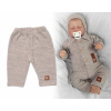 Pletené nohavice Hand Made Boy, Baby Nellys, béžové, veľ. 62 68 (3-6m)