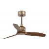 FARO Barcelona | FARO 33428WT - Stropný ventilátor. JUST FAN S pr. 81 cm hnedá/mosadz Wi-Fi Tuya + diaľkové ovládanie | 33428WT